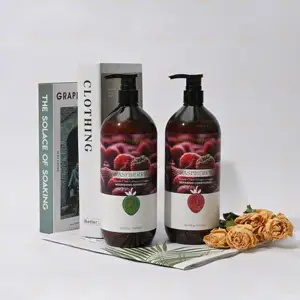 Huati Sifuli Himbeere Beauty graver Vitamin C Kollagen Komplex Biologie marok kanis ches Öl feuchtigkeit spendend 1000ml Shampoo und Conditioner