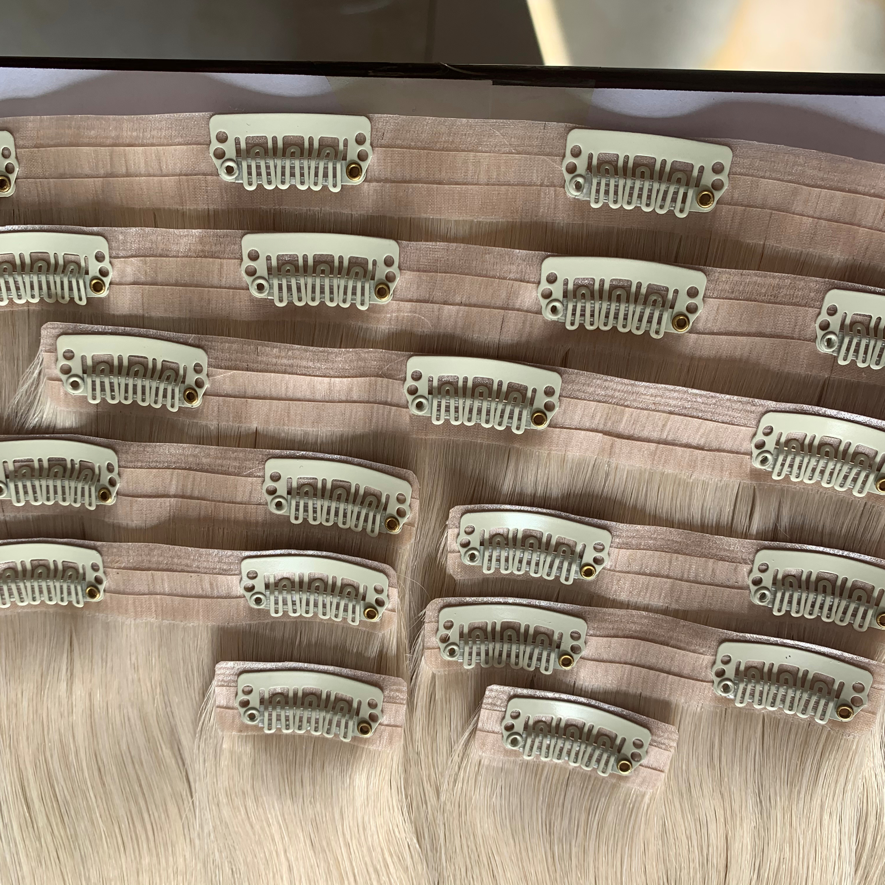 100% русские человеческие волосы для наращивания Remy, оптовая продажа, натуральные бесшовные волосы для наращивания