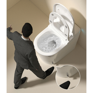 Wholesale <strong>Bathroom</strong> Accessories <strong>Floor</strong> <strong>Mounted</strong> Seat Heating Intelligent Toilet <strong>Bidet</strong> One Piece Ceramic Toilet - Product Image 4