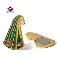 LZY Aimants de réfrigérateur 2D en métal personnalisés, 20 ans d'expérience, en alliage métallique, en forme de pyramide, cadeau, nouveau souvenir décoratif pour la maison, aimant de réfrigérateur