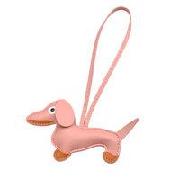 Porte-clés personnalisé en forme de teckel de dessin animé pour sac et accessoires de décoration de coque de téléphone portable