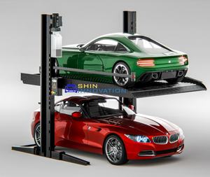 Sistem Parkir Mobil Vertikal Dua Tiang Angkat Mekanis Elevator Hidrolik Peralatan Penyimpanan Garasi - Product Image 4