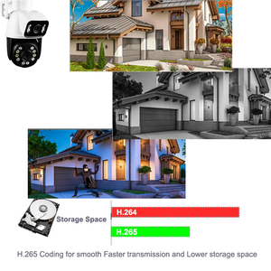 Telecamera Dome WiFi Guangheng per Casa con Rilevamento Movimento AI, Visione Notturna a Colori e App Cloud - Product Image 2