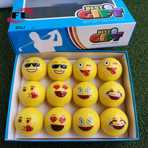 Balles de golf 2 pièces en direct d'usine, balles d'entraînement et cadeaux colorées avec des motifs classiques - Product Image 2