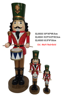 Collection de casse-noisettes empilables en résine traditionnelle, statuettes festives de Noël pour décoration intérieure