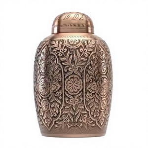 โกศบรรจุอัฐิทรงกระบอกสีดำเทาทองเหลืองคุณภาพสูง ขายดีที่สุด ทันสมัย สง่างาม ทำด้วยมือ ทนทาน พกพาสะดวก ขนาด 3-4 ลิตร - Product Image 4