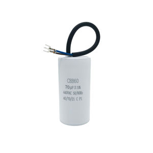 <span class=keywords><strong>Condensateur</strong></span> de fonctionnement du <span class=keywords><strong>moteur</strong></span> à courant alternatif CBB60 70uf avec connexion de câble pour la vidange de la pompe et l'utilisation de la machine à laver - Product Image 3