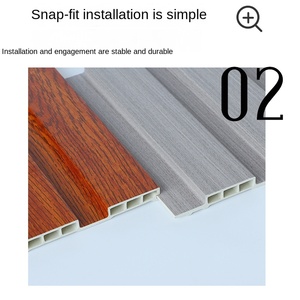 Bán buôn 195 tuyệt vời tường ban công <span class=keywords><strong>WPC</strong></span> Trần sinh thái bảng tường bằng gỗ dado gusset bảng nền tường yếu tố trang trí - Product Image 3