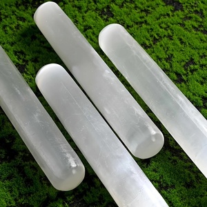 Wholesale High Quality Natural Stone Healing Crystal 20cm White <b>Selenite</b> <b>Wand</b> <b>Selenite</b> Stick for Meditation - Product Image 1