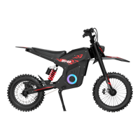Moto électrique tout-terrain pour adultes 1500W à moteur central 48V 27Ah, roues F14 R12 pouces, 60km/h, autonomie 40km, cyclomoteur électrique, vente en gros