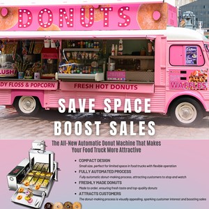 Hot bán chuyên nghiệp 25 mét Donut cao an toàn bộ mini máy bánh rán với mức giá tuyệt vời - Product Image 5