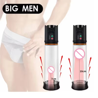 Hot USB Rechargeable électrique aspiration mâle pénis augmenter la taille amélioration automatisé Air pompe à vide masturbateur