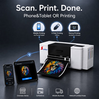 Printer Inkjet DTF XP600 Otomatis Penuh untuk Kustomisasi Topi dan Label, Produksi Skala Kecil Desktop, Baru
