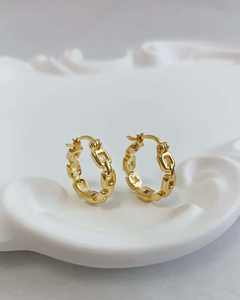 Серьги Lerca оптом, на заказ, из настоящего золота 18 карат, массивные серьги-кольца, ювелирные изделия, модные женские серьги - Product Image 4