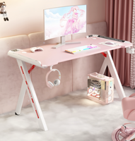 Table d'ordinateur de jeu intelligente en forme de L extensible et personnalisée avec de nouvelles couleurs de conception en option Style technique