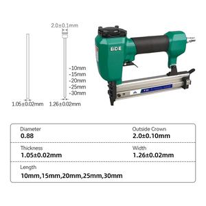 Pistolet à clous droit pneumatique BDE 18GA <span class=keywords><strong>pour</strong></span> cloueuse Brad industrielle de toiture à <span class=keywords><strong>ossature</strong></span> de <span class=keywords><strong>bois</strong></span> - Product Image 4