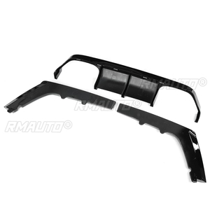 3PCS <b>Car</b> Rear Bumper <b>Diffuser</b> Spoiler Lip Splitter Protector Guard Carbon Fiber Style for BMW F80 M3 F82 M4 2015-2020 - Product Image 4