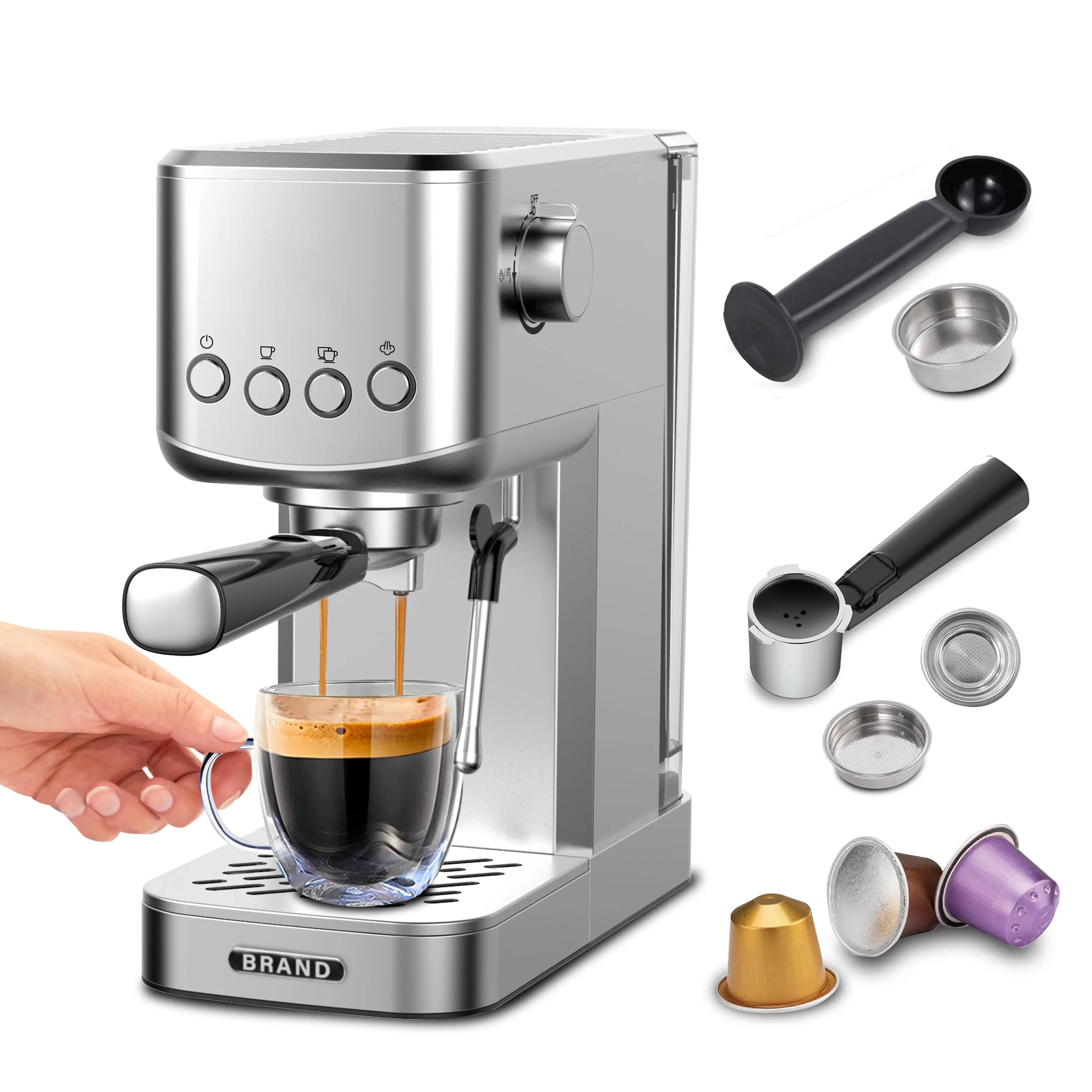 Aifa Atacado Escritório Casa Comercial Máquina de Café Espresso Semiautomática Barista Café Máquina de Café Fábrica