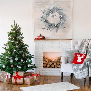 Collapsible Christmas Wreath for Front <strong>Door</strong> With Lights Artificia <strong>Reef</strong> Indoor Outdoor Decorations - Product Image 5