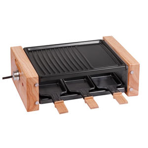 Mini gril à raquette pour <span class=keywords><strong>2</strong></span> personnes, plaque détachable, antiadhésive, électrique, accessoire pour BBQ - Product Image 6