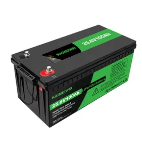 Cycle profond sans entretien 24 volts 100ah 150ah Marine solaire 24 v batterie lithium-ion pour le stockage à domicile