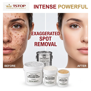 Suero Facial y Corporal con Vitamina C, Arbutina, <span class=keywords><strong>AHA</strong></span>, <span class=keywords><strong>HA</strong></span> y VC, Exfoliante, Suavizante e Iluminador, con Ácido Hialurónico Profesional - Product Image 1