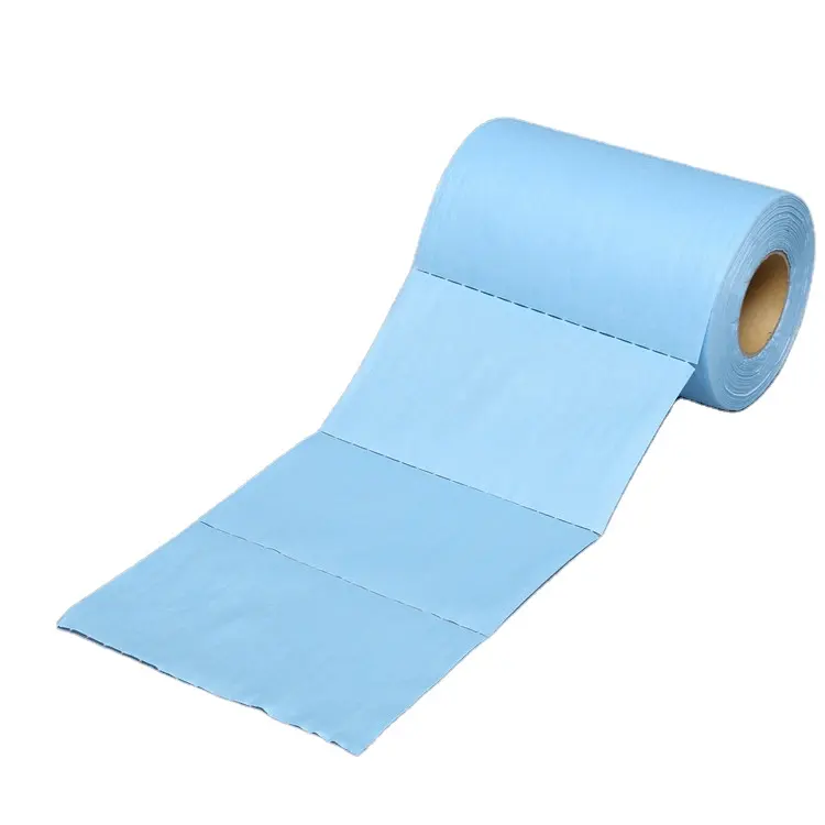 Disposable Lint Free Cleaning Wipe For Industry Dry Heavy Duty Cleaning Roll PP+ woodpulp Non-woven Wiper