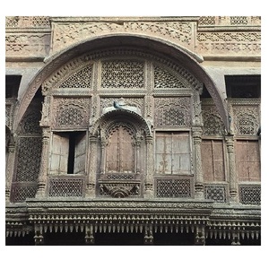 Customized Heritage Sandstone Balcony Facade for Luxury Exterior Wall <b>Decoration</b> and Traditional Architectural Construction - Product Image 1