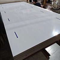 Panneau composite aluminium-marbre 3 mm 4x8 pieds veiné noir revêtu PE pour revêtement de plafond commercial
