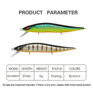 Umpan renang mirip hidup Jacka umpan berenang umpan pancing anjing berjalan plastik umpan sentak sentak 97mm/9g menggantung umpan keras - Product Image 2