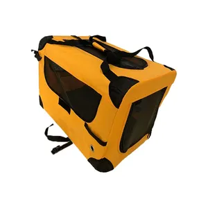 Wholesale Breathable Oxford Cloth Soft Pet Cage Durable Anti Scratch Mesh <b>Foldable</b> Pet Dog Cat <b>Crate</b> - Product Image 6