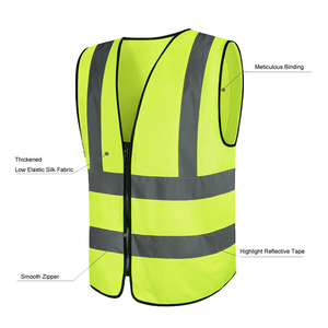 Chaleco de Seguridad de Alta Visibilidad con Logotipo Personalizado, Ropa de Trabajo de Seguridad para Obras de Construcción, Control de Tráfico, Resistente a la Intemperie - Product Image 2