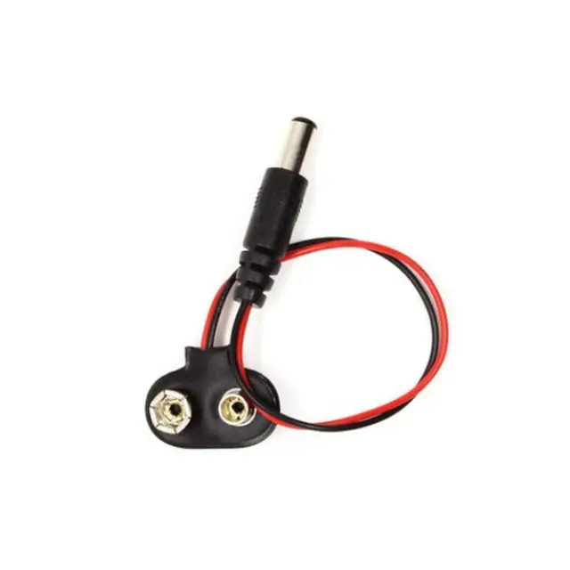 Dc Plug Professionele T-Vormige Dc Kabel 9V Batterij Gesp DC2.1mm Oortelefoon Plug