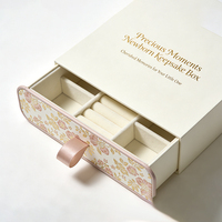 Boîte à souvenirs de luxe personnalisée pour bébé emballage en carton cadeau réutilisable conception bébés ensembles cadeaux boîte à souvenirs nouveau-né avec tiroir