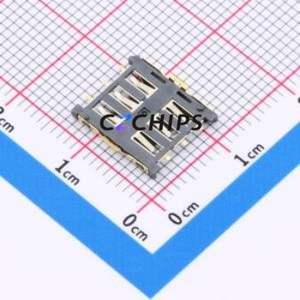 SNO-1390 SIM Card Connector SMD Connector Plug-In Type Nano SIM Card Card Holder 1.35mm - Product Image 2