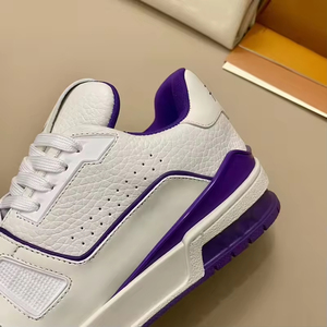 Zapatos deportivos de diseño personalizado de lujo para hombres y mujeres cuero de vaca genuino forro de cuero genuino Slip-On al por mayor para primavera - Product Image 5
