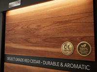 Nouveau sauna en bois de cèdre tendance pour l'extérieur, en vente en gros au Canada occidental, conçu avec un poêle à bois infrarouge pour chauffer la vapeur sèche