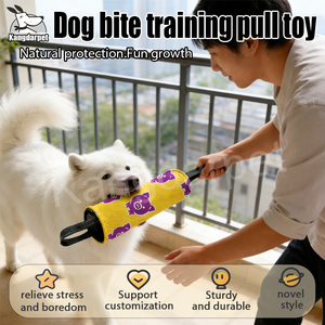 Mainan Tarik Latihan Gigit Anjing yang Tahan Lama - Mainan Tarik Interaktif dengan Pegangan Ganda untuk Anjing Kecil/Sedang/Besar, Pola yang Dapat Disesuaikan - Product Image 4