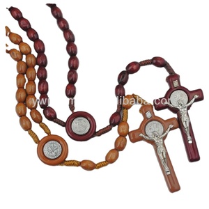 <span class=keywords><strong>St</strong></span> <span class=keywords><strong>Benedict</strong></span> 아크릴 카톨릭 목걸이 묵주 코드 선물 - Product Image 2