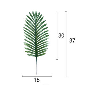 <span class=keywords><strong>Monstera</strong></span> plantes artificielles en plastique palmier tropical feuilles accessoires de décoration extérieure grandes fausses feuilles de palmier - Product Image 3
