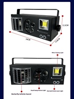 Lampu Panggung LED RGBW Moving Head Strobe Laser DMX512 Kontrol IP33 18000 Lumens untuk Pencahayaan Latar Belakang Panggung Taman Hiburan