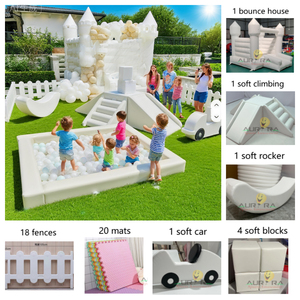 Trẻ Em Màu Trắng Mềm Chơi Bóng Hồ Bơi Với Trượt Sân Chơi Bơm Hơi Thiết Bị Cho Các Trường Học Trung Tâm Mua Sắm Vui Chơi Giải Trí Công Viên - Product Image 2