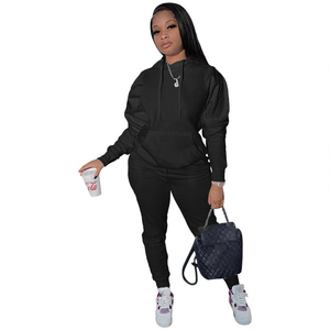 Vêtements de sport extensibles de haute qualité pour femmes 300GSM grande taille XXXL marque privée logo personnalisé pull sweat pantalon survêtement costume - Product Image 6