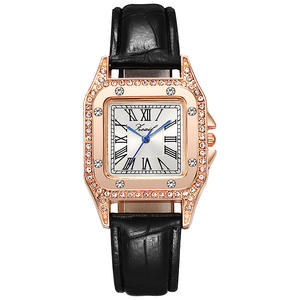 Reloj de pulsera cuadrado de lujo para mujer, elegante y de alta gama, reloj de cuarzo moderno. - Product Image 3