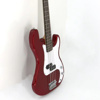 HEBIKUO OEM/ODM KB-01 Gitar Bass Elektrik 4-Senar untuk Tangan Kiri, Body Basswood, Back/Sides Maple, Multi-Warna, Portabel