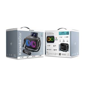 Karaoke <b>Star</b> - Portable Speaker (Bluetooth 5.3, MP3 player, <b>LED</b> <b>lights</b>, 60W, IPX4, 2 microphones, 8 hours of battery life) - Product Image 6