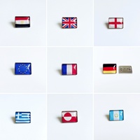 Broche graphique personnalisée drapeau national, broche en émail pour chapeau, cordon, sac en toile, décoration, souvenir culturel et touristique