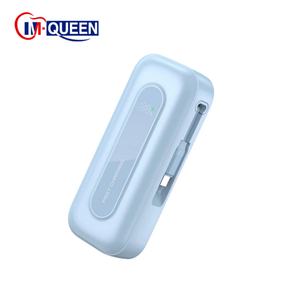 Batterie externe portable personnalisée PD30W 22.5W 10000 mAh à charge rapide avec câble rétractable et logo – Accessoire pour téléphone portable - Product Image 1