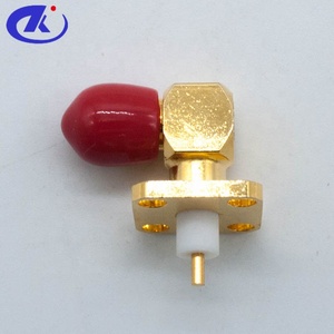 RF Kết Nối SMA Đực Bảng Điều Chỉnh Núi Nữ Góc Bên Phải Mặt Bích 4 Lỗ - Product Image 2