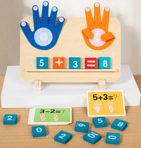 <span class=keywords><strong>Juego</strong></span> de Contar con los Dedos de Madera Creativo CE CPC, Juguete de Aprendizaje de Matemáticas de Suma y Resta, Juguete de Interacción Padres-Hijos para Niños - Product Image 6